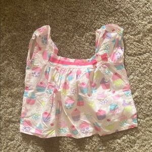 Gymboree Pastel Cupcake Print Blouse
